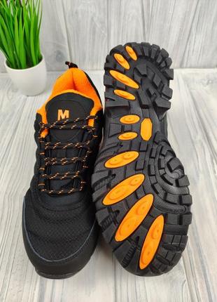 Мужские кроссовки merrell vibram thermo black orange8 фото