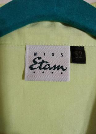 Блуза блузка рубашка натуральная большого размера, etam5 фото