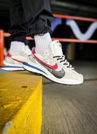 Nike sacai vaporwafle sport fuchsia game royal, кросівки чоловічі найк сакаі, кроссовки мужские найк, чоловічі кросівки1 фото