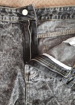 Джинсовые короткие потертые шорты shein3 фото