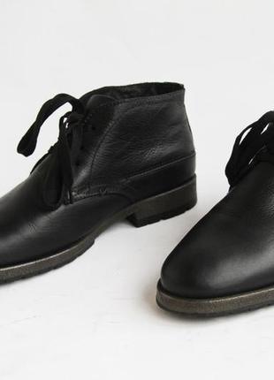 Шкіряні черевики rhd чорні чоловічі4 фото