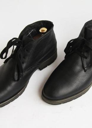 Кожаные ботинки rhd черные мужские3 фото