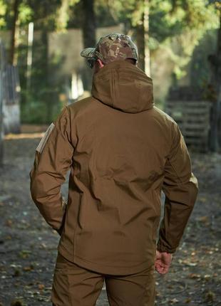 Костюм soft shell койот military, софт шел куртка тактична та штани, не промокає, не продуває s-3xl7 фото