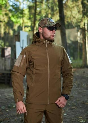 Костюм soft shell койот military, софт шел куртка тактична та штани, не промокає, не продуває s-3xl4 фото