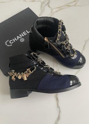 Осенние ботинки chanel 39, 40 (маломерят)2 фото