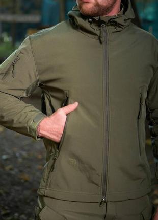Костюм soft shell esdy олива, софт шел куртка тактична та штани, водонепроникний s-3xl8 фото