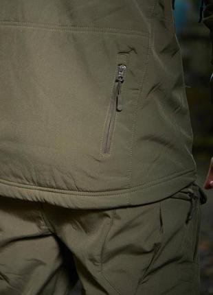 Костюм soft shell esdy олива, софт шел куртка тактична та штани, водонепроникний s-3xl3 фото