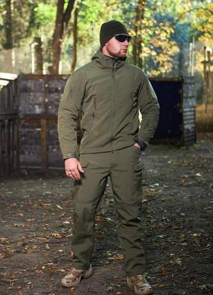 Костюм soft shell esdy олива, софт шел куртка тактична та штани, водонепроникний s-3xl2 фото