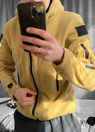 Худи на флисе черное