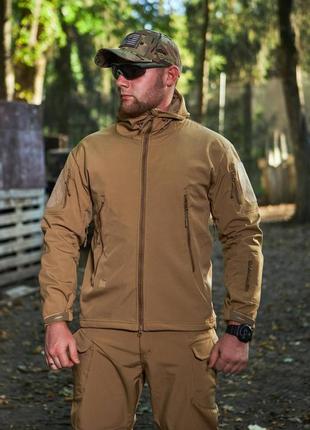Костюм soft shell esdy койот, водонепроникний софт шел штани та куртка тактична m-3xl8 фото