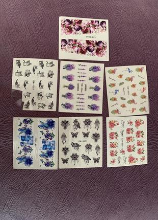 Материалы для маникюра манікюр наліпки камні