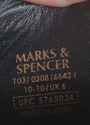 Чоловічі шкіряні туфлі collezione by marks & spencer, розмір 4010 фото