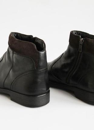 Кожаные ботинки geox respira черные мужские купить украина7 фото
