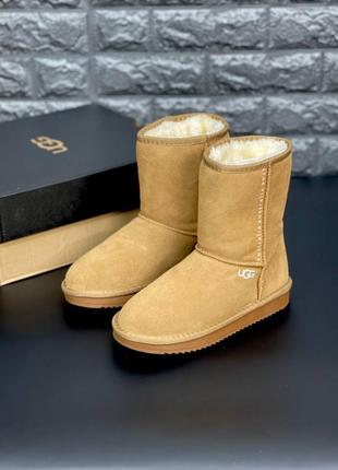 Ugg жіночі уггі рижого кольору натуральна замша розміри 36-41