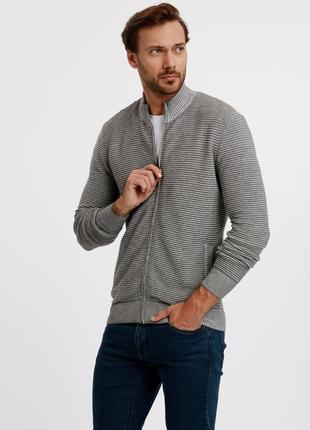 Мужская кофта- кардиган  на молнии - 100% котон  - 48-50 р.