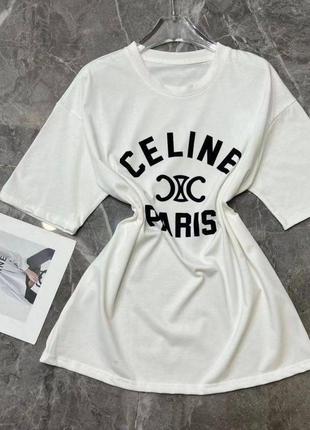 Футболка в стилі celine оверсайз