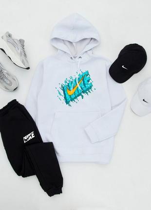 ❄️ зима. спортивный, утепленный костюм на флисе nike