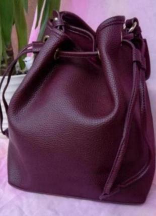 Модная сумка мешок экокожа1 фото