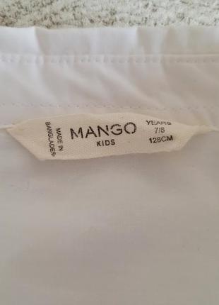 Рубашка хлопок mango 7-8 лет5 фото