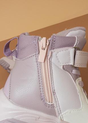 Зимове взуття для дівчинки фіолетові чобітки черевики 23 - 28 детские зимние ботинки bessky5 фото