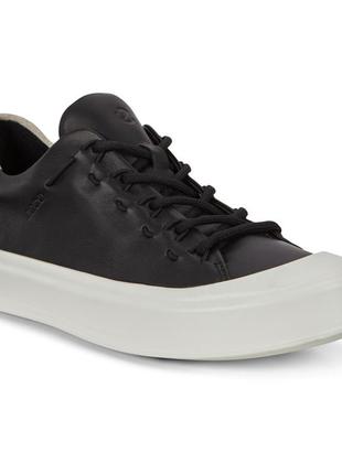 Кожаные сникерсы кеды ecco flexure t-cap