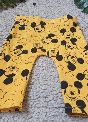 Детские брюки штанишки лосины с mickey mouse disney для девочки мальчика2 фото