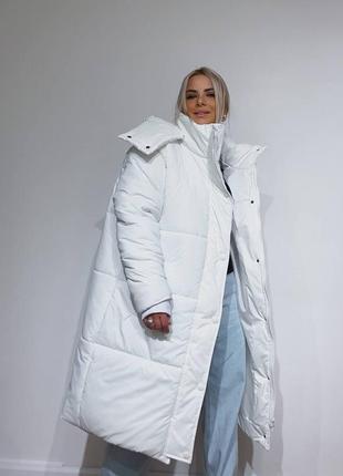 Женская зимняя объемная куртка 🔵7 фото