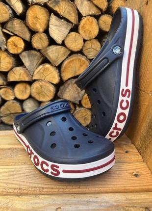 Мужские кроксы сабо crocs bayaband navy