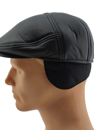 Реглан, кепка чоловіча кепка 55, 56, 57, 58, 59, 60, 61 розмір тепла з вухами4 фото