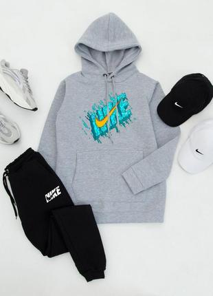 ❄️ зима. спортивный, утепленный костюм на флисе nike