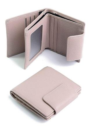 Женские кожаный кошелек кожи пурпурного цвета1 фото