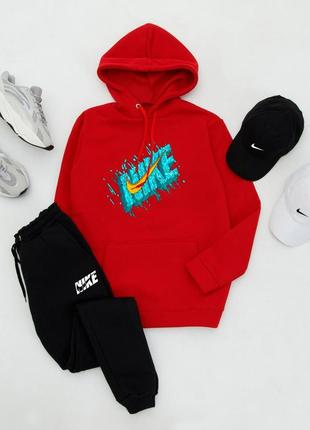 ❄️ зима. спортивний, утеплений костюм на флісі nike