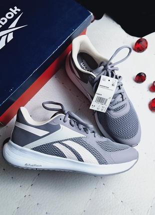 Reebok оригінал бузково-сірі бігові кросівки1 фото