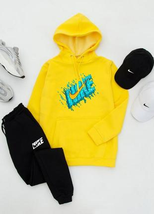 ❄️ зима. спортивний, утеплений костюм на флісі nike