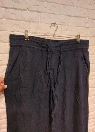 Фирменные льняные брюки штаны7 фото