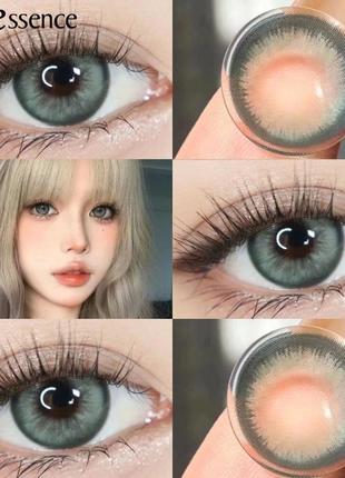 Кольорові контактні лінзи для очей dolly teresa без діоптрій + контейнер