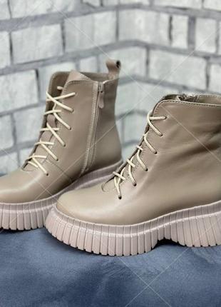 Ботинки женские кожаные осенние, демисезонные много цветов размер 36-41 украина