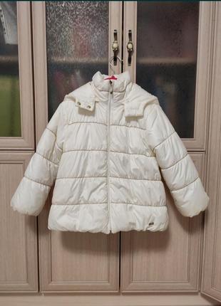 Белая зимняя куртка (еврозима) lady diamonds wojcik 116