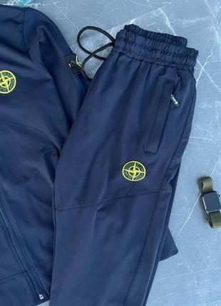 Чоловічий спортивний костюм / якісний костюм stone island в темно-синьому кольорі на кожен день4 фото