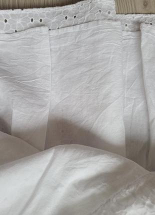 Плаття сукня біле прошва перфорація на ґудзиках котон zara xs s m 3449/9939 фото