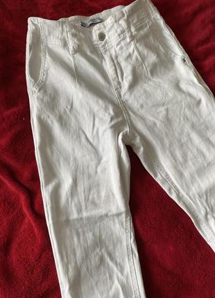 Белые джинсы с ремнем, турция8 фото