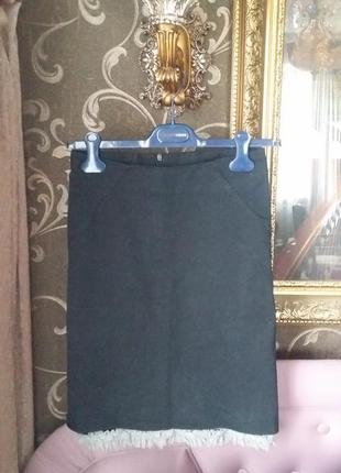 Чёрная юбка sisley. оригинал. размер s (36)