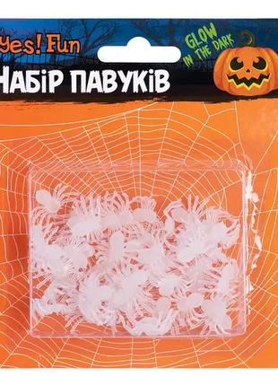 Набір павуків на halloween 50 шт1 фото