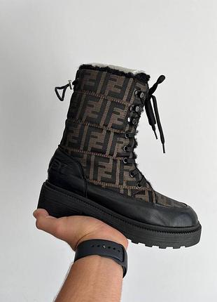 Сапоги в стиле fendi