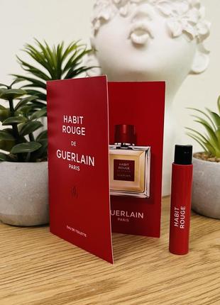 Оригінал пробник парфум туалетна вода guerlain habit rouge оригинал парфюм туалетная вода