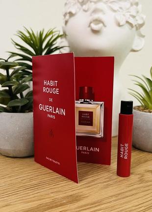 Оригінал пробник парфум туалетна вода guerlain habit rouge оригинал парфюм туалетная вода