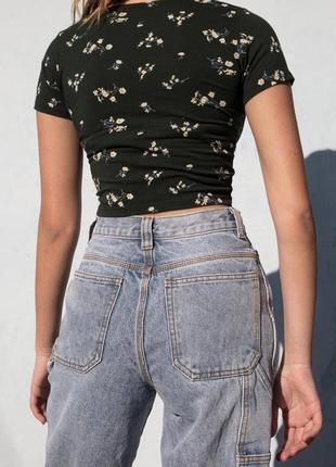 Зелений топ brandy melville amara кроп топ2 фото