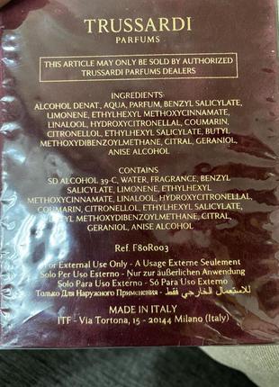 Trussardi uomo the red туалетна вода 100 мл, оригінал3 фото