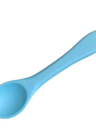 Ложка силиконовая twins spoon, светло голубой