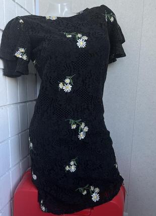 Сукня плаття мереживна з підкладом двошарова